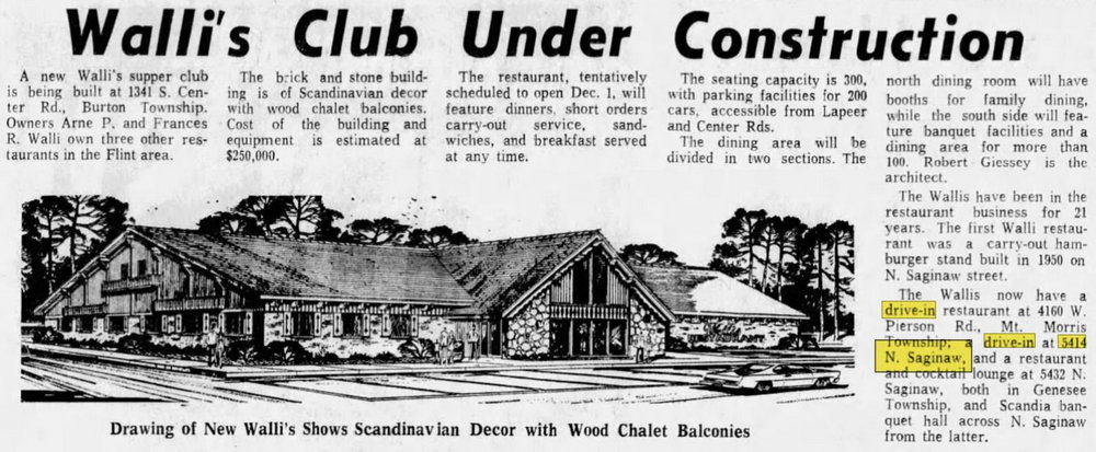 Wallis Drive-In - Aug 22 1971 Article (newer photo)